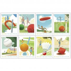 Backyard Games Forever Postage Stamps(5 sheets of 90 stamps)