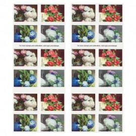 2017 Flowers from The Garden Twenty Forever Stamps Booklet by USPS(5 sheets of 100 stamps)